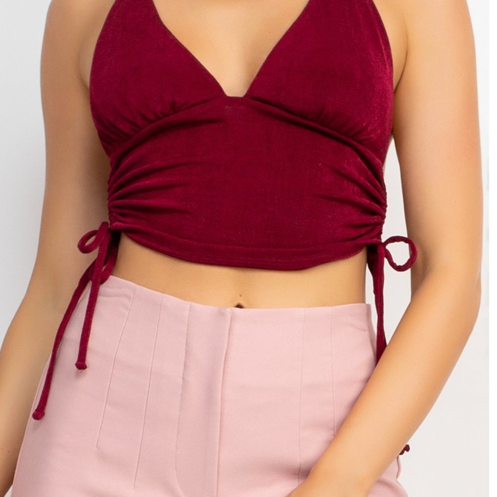 Halter Neck Ruched Top♥️♥️ - Picture 2 of 3